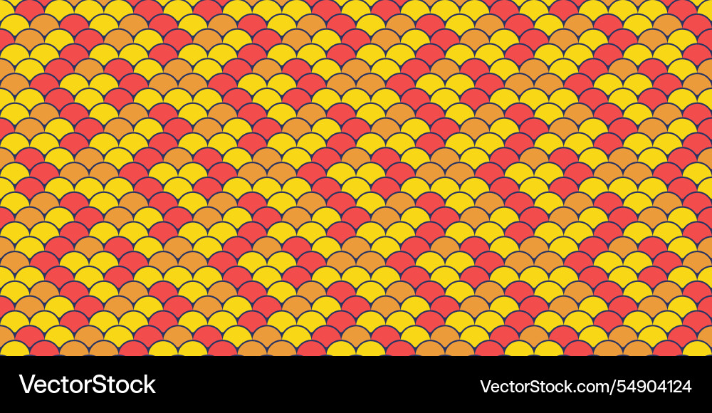 Vibrant seamless pattern featuring overlapping vector image