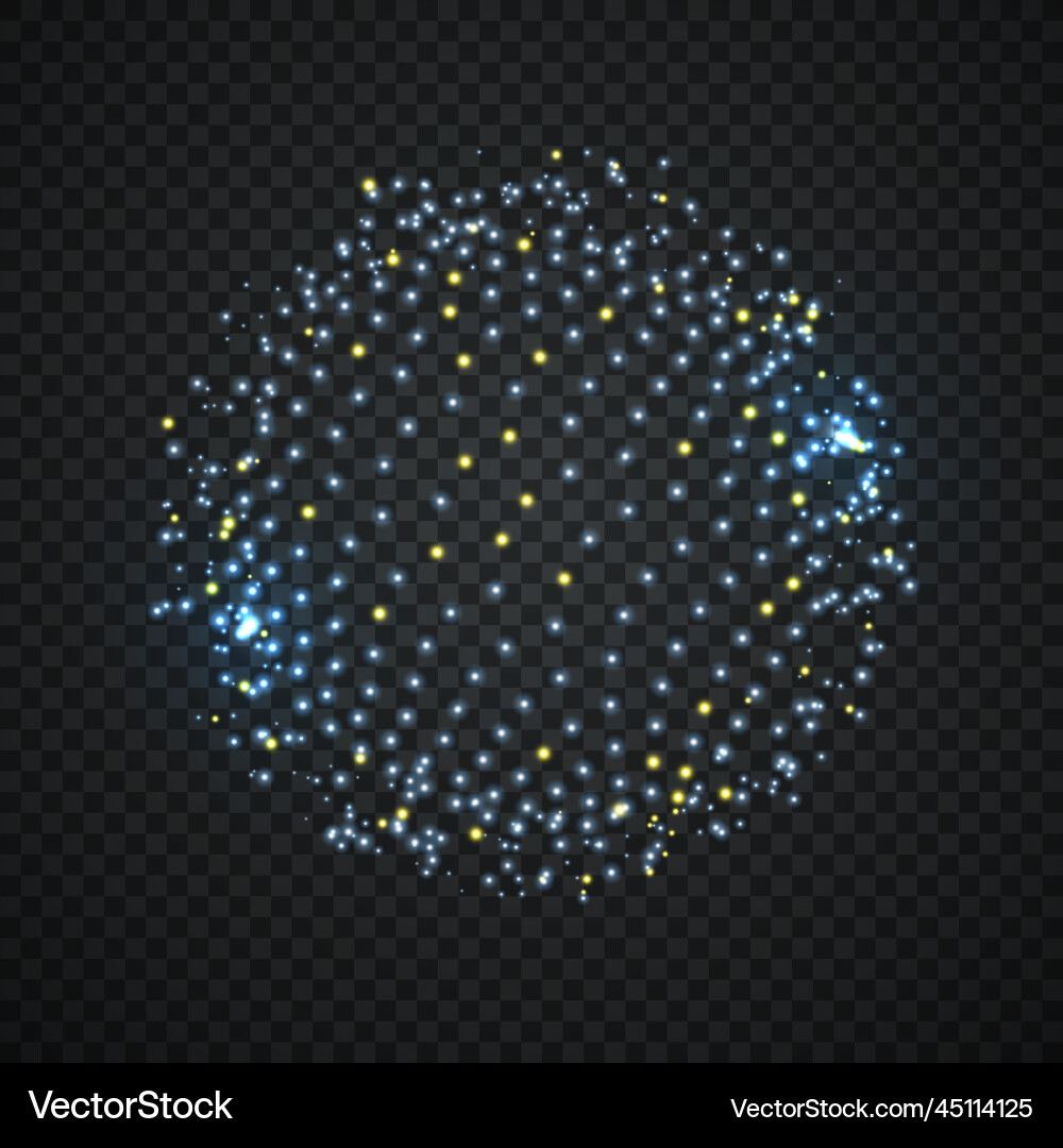 Abstract sphere consisting of points Abstract sphere consisting of points vector image