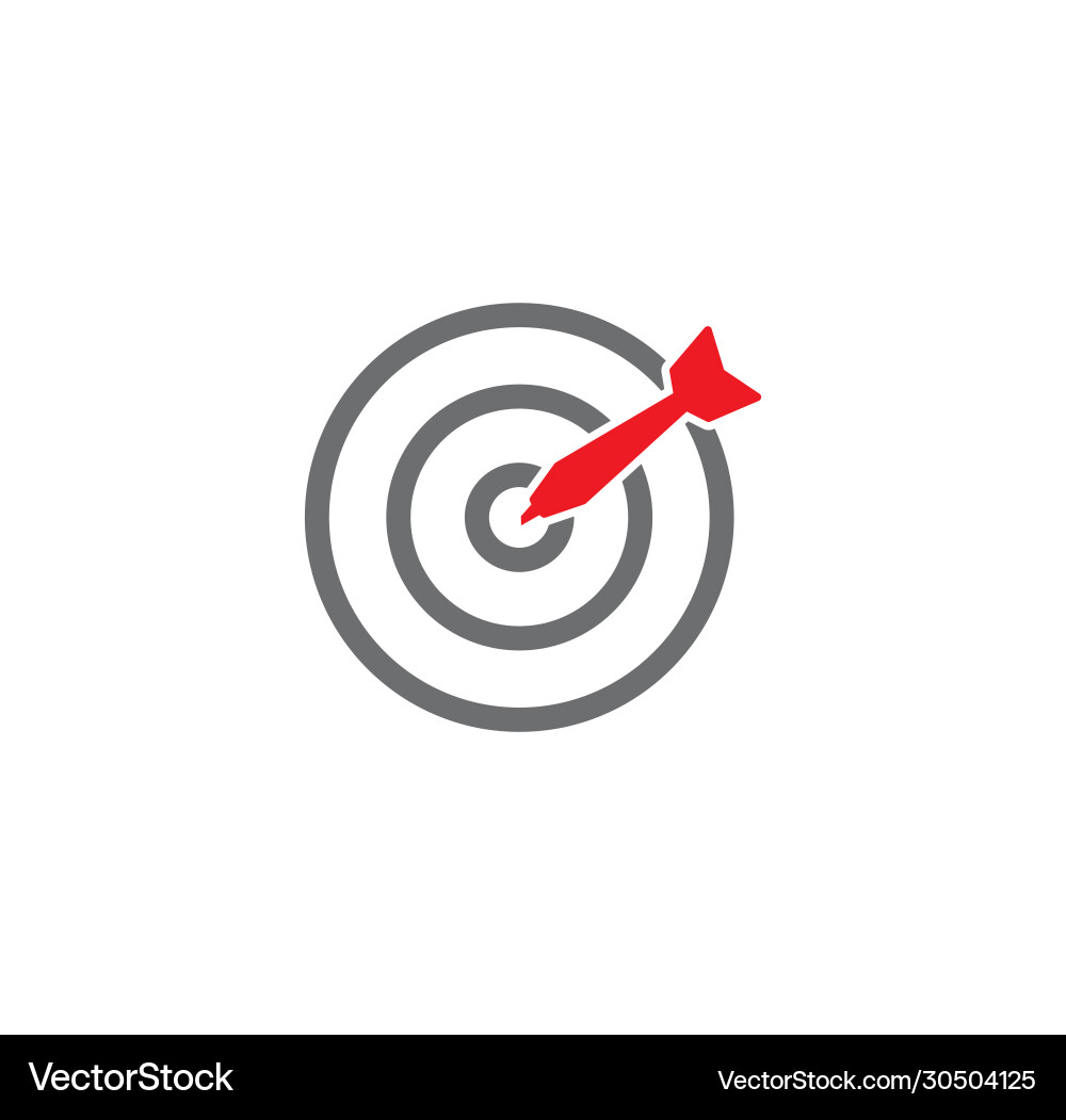 Aim related icon on background for graphic and web Aim related icon on background for graphic and web vector image