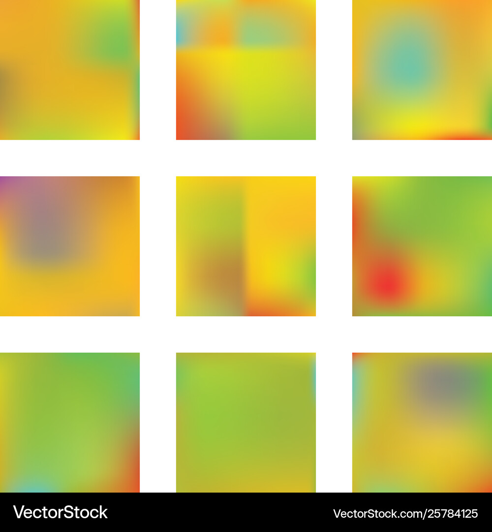 Gradient mesh painted in different colors vector image