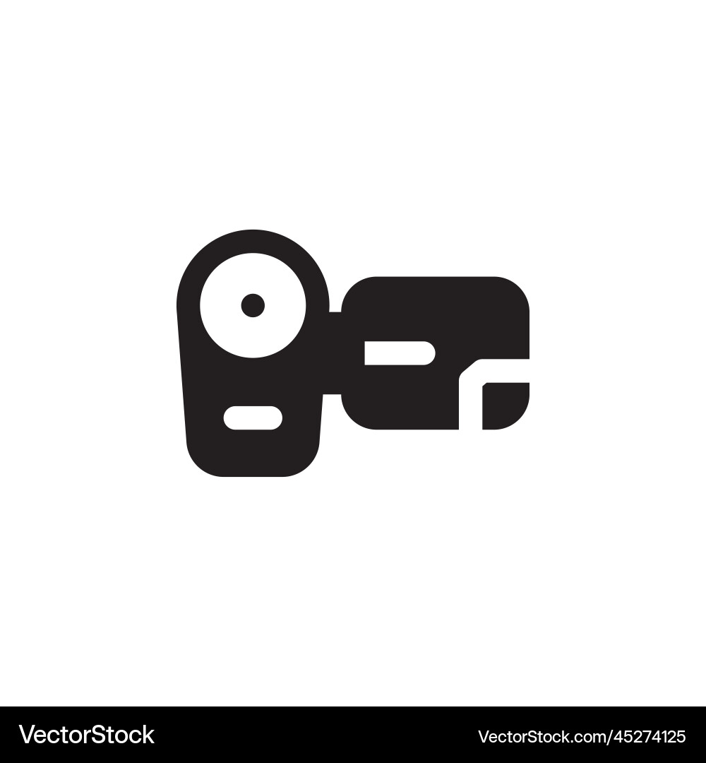 Handy cam icon computer component outline Handy cam icon computer component outline vector image