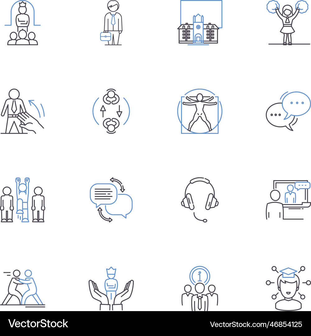 Homework Line Icons Sammlung Aufgaben Homework Line Icons Sammlung Aufgaben vektorbild