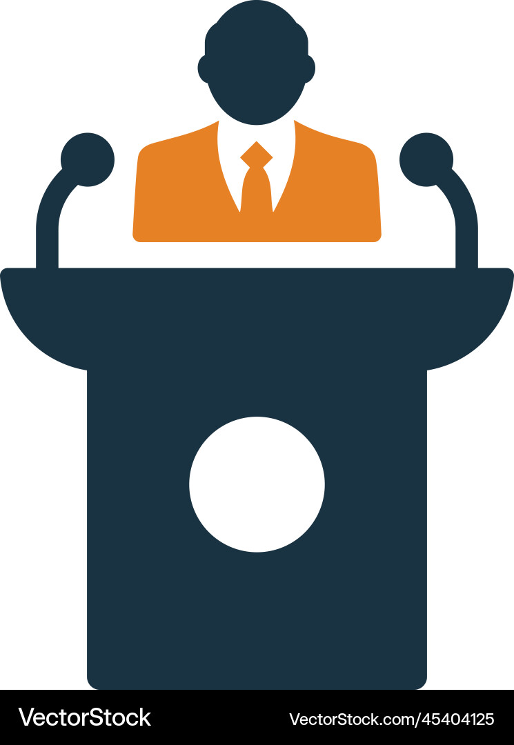 Lecture man icon vector image