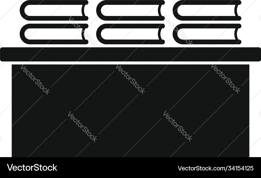 Library book desktop icon simple style Vector Image