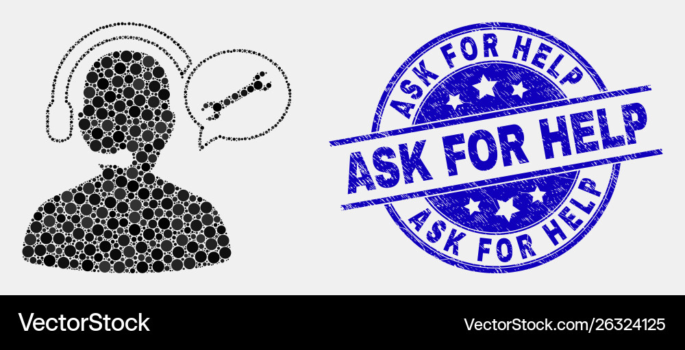Pixel service operator message icon vector image