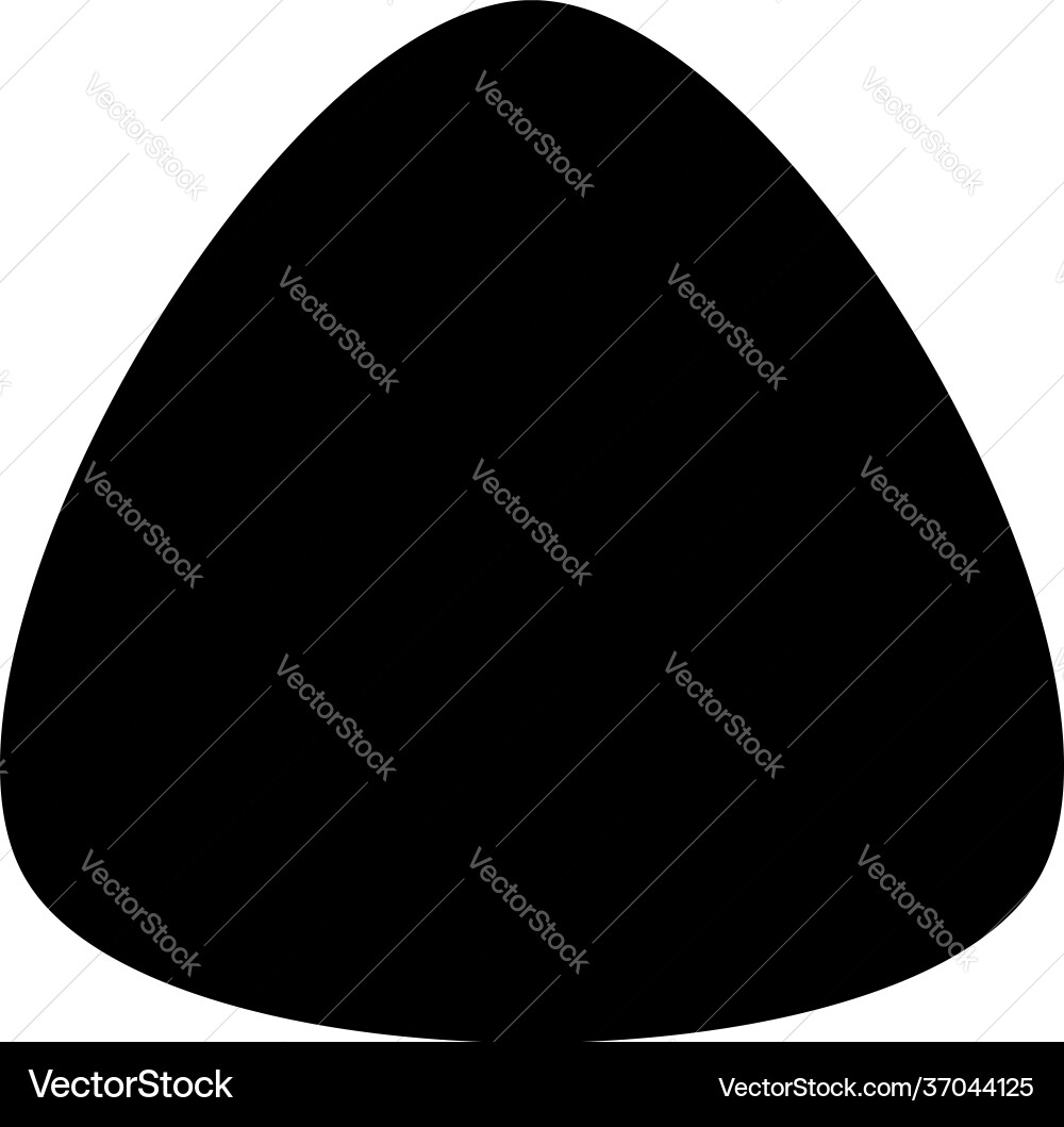 Rounded polygon shape in black smooth soft spot Rounded polygon shape in black smooth soft spot Vector Image