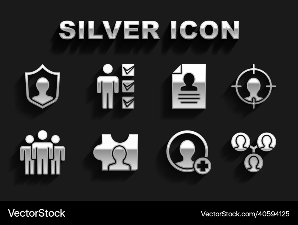 Set head hunting project team base create Set head hunting project team base create vector image
