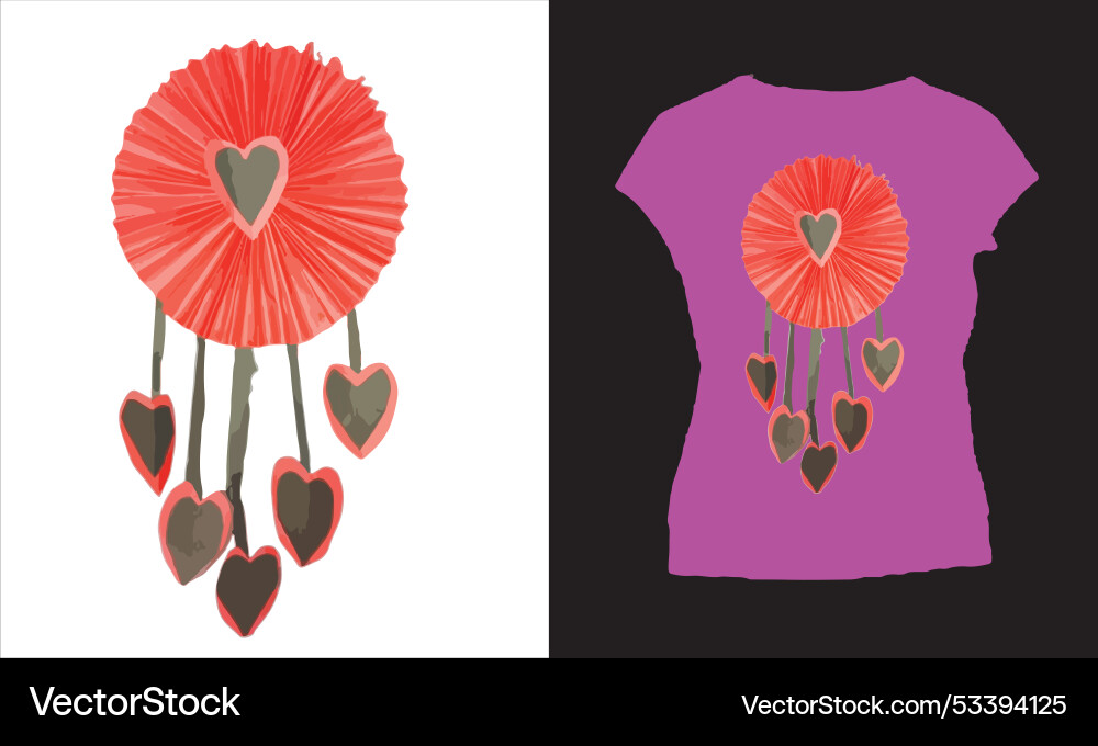 Split layout featuring a graphic design Vector Image