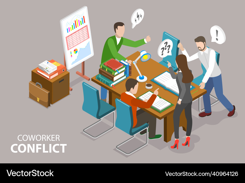 3d isometric flat conceptual Royalty Free Vector Image