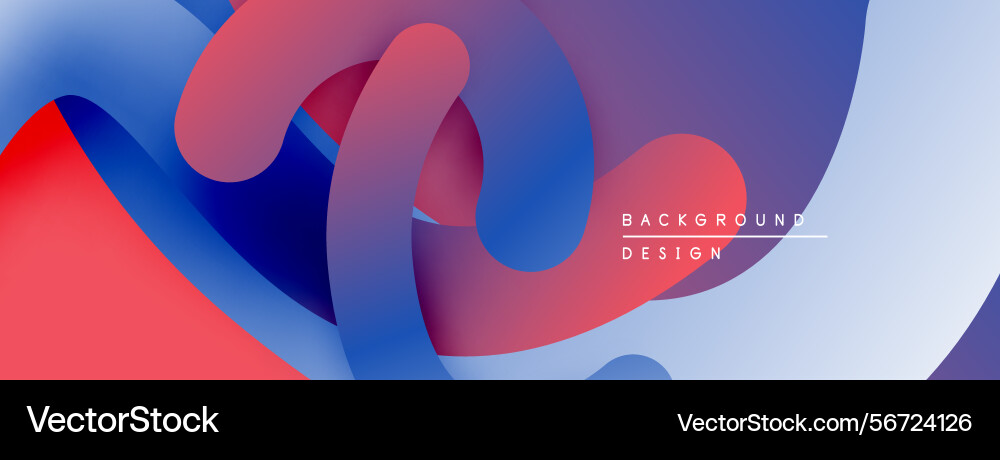 Abstract fluid shapes overlap creating vibrant Abstract fluid shapes overlap creating vibrant vector image
