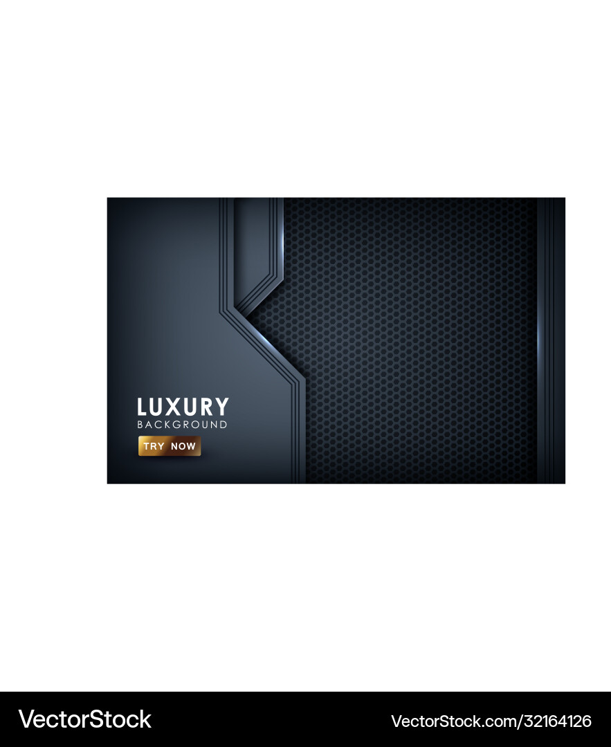 Black overlap background realistic layer vector image