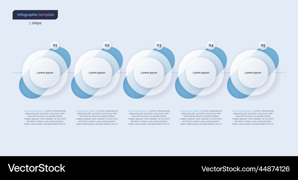 Gradient minimalistic infographic template Gradient minimalistic infographic template vector image