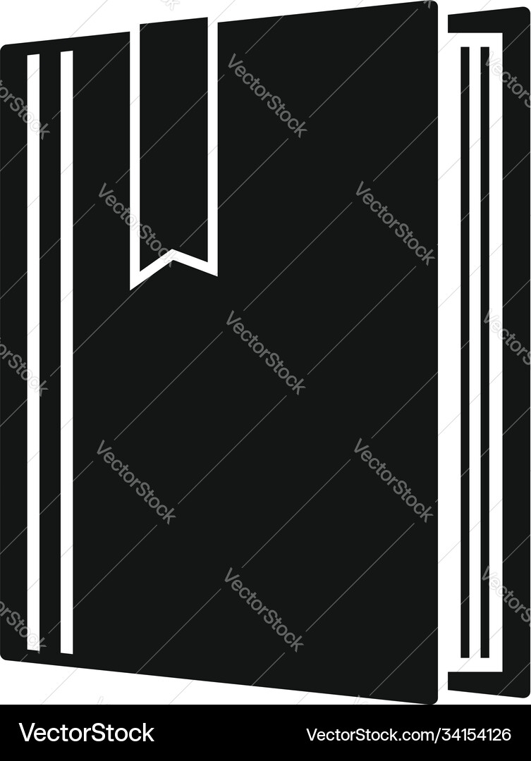 Library book icon simple style Library book icon simple style vector image