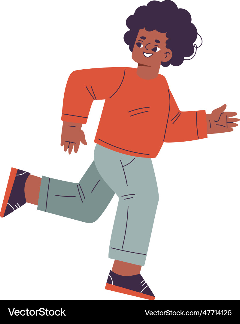 Little boy running playing hide and seek search Little boy running playing hide and seek search vector image