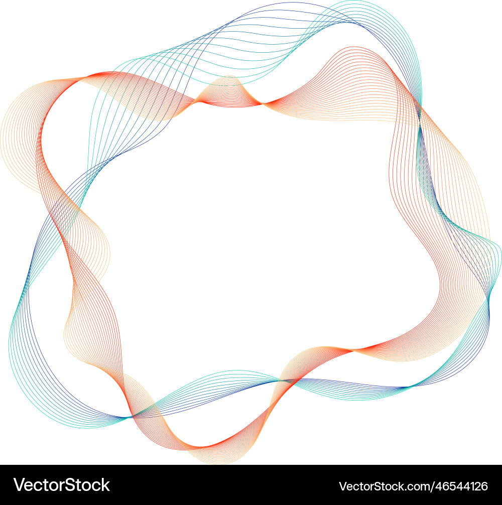 Round wave frame (46544126) – Free Vector | VectorStock