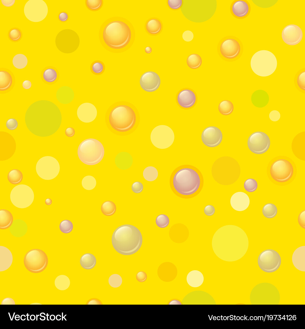 Seamless pattern bubbles and circles vector image