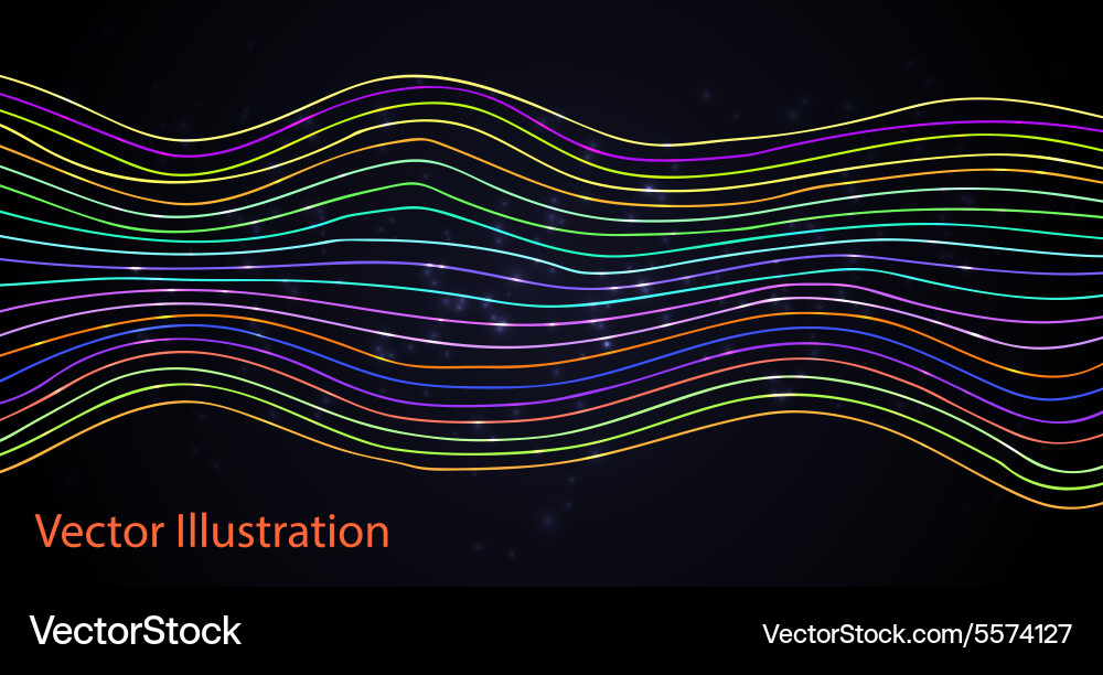 Abstract colorful lines background vector image