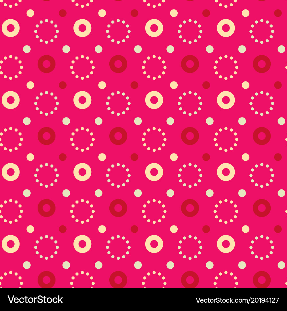 Flashy circle pa seamless pattern vector image