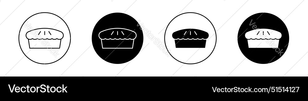 Pie icon Royalty Free Vector Image - VectorStock