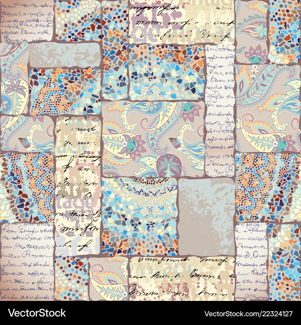 Seamless square pattern abstract color Seamless square pattern abstract color vector image