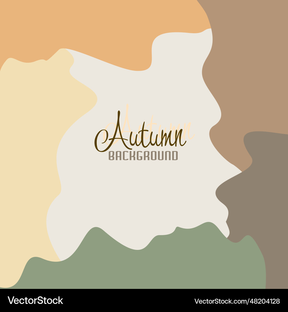 Abstract autumn background with space for text Abstract autumn background with space for text vector image