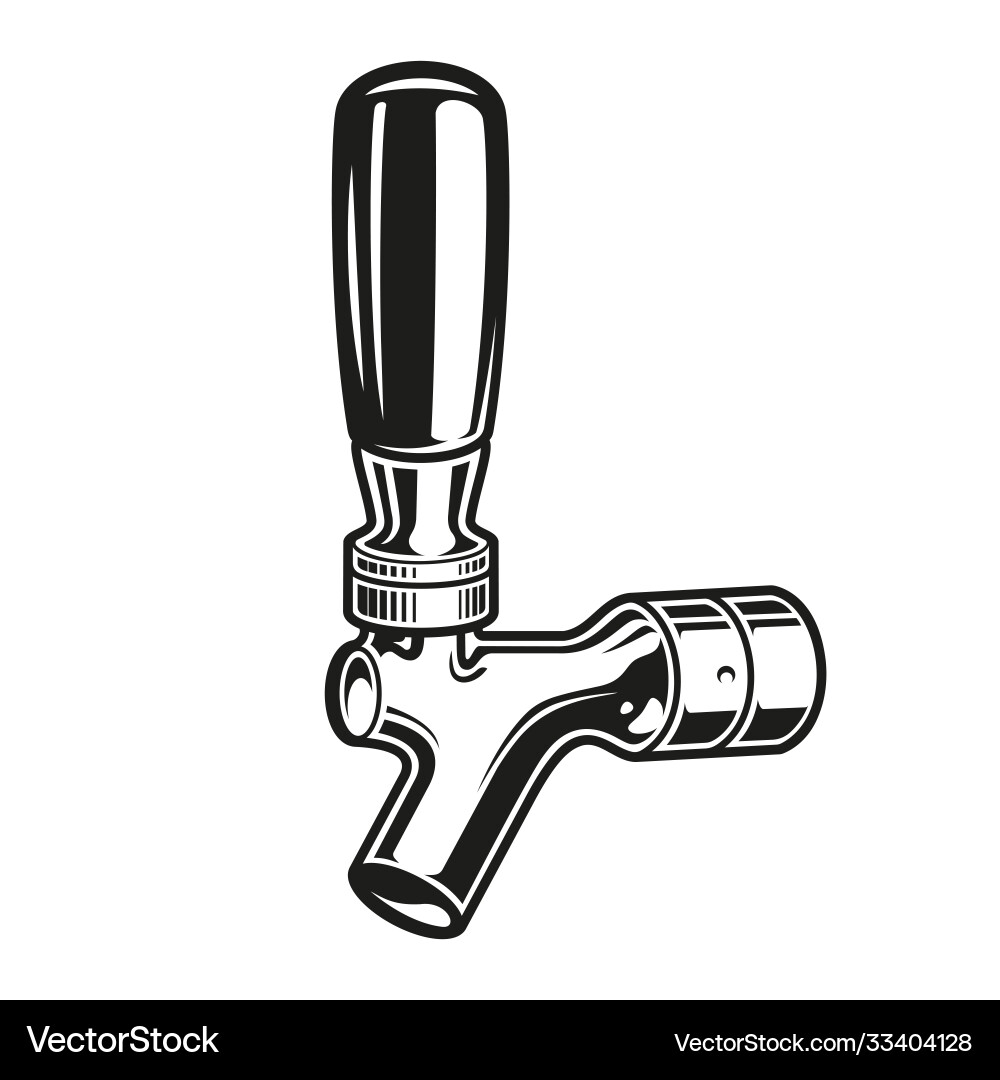 Beer tap Royalty Free Vector Image - VectorStock