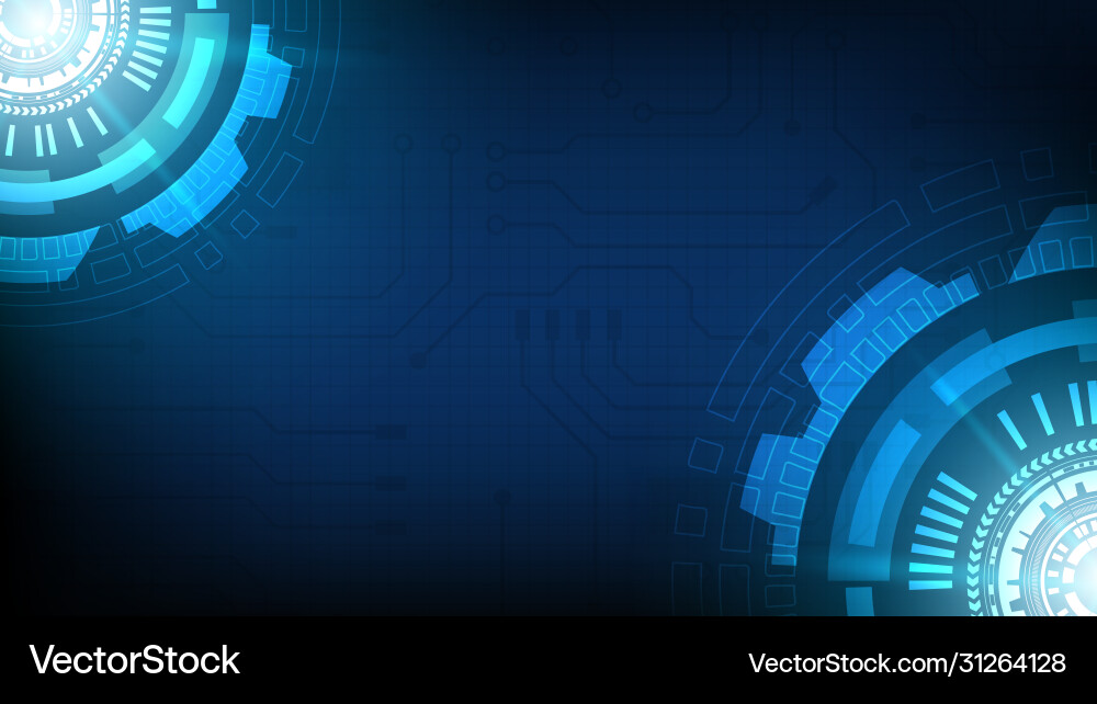 Circuit technology background with hi-tech Circuit technology background with hi-tech vector image