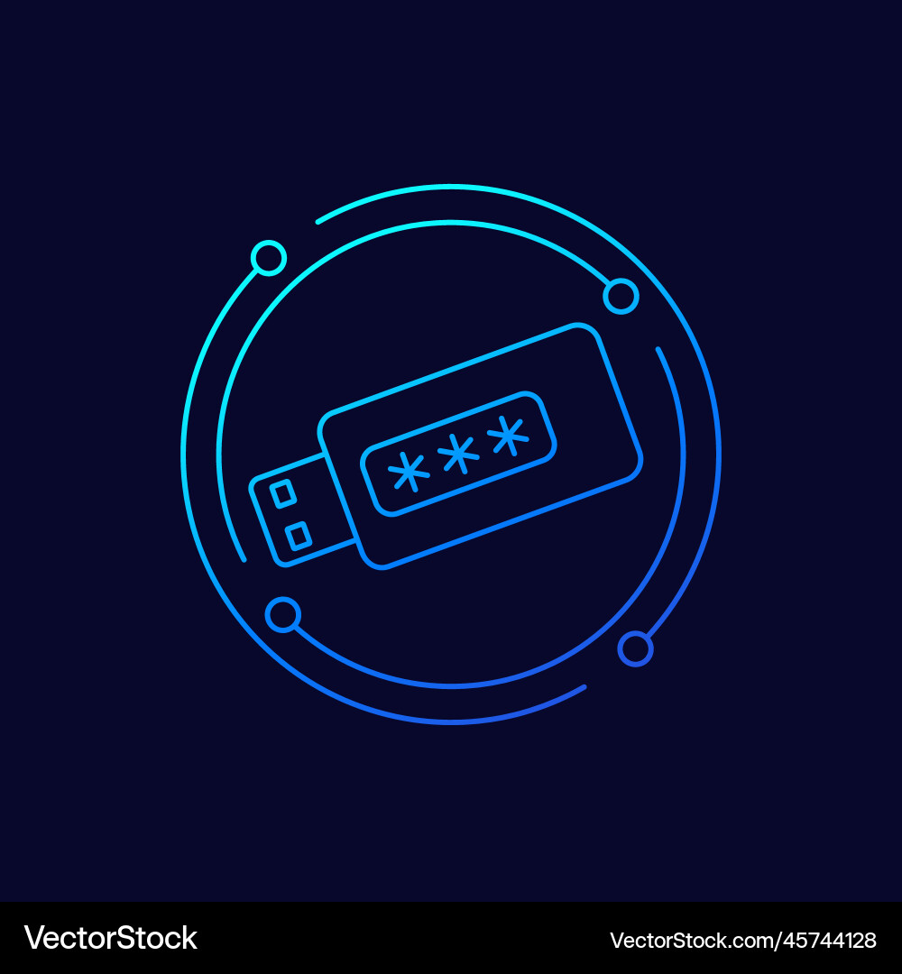 Crypto Wallet Icon - Secure Access vector image