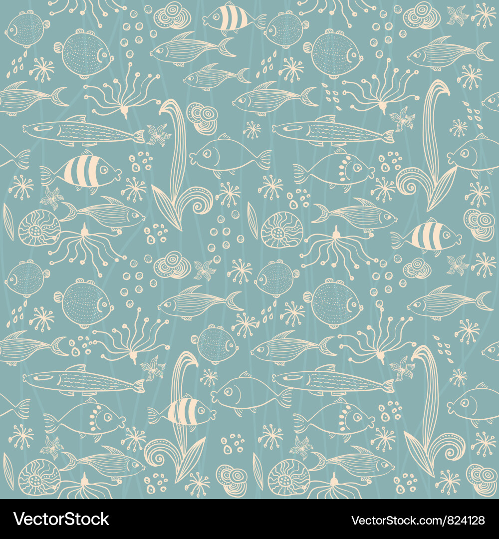 Fish pattern Vector Image