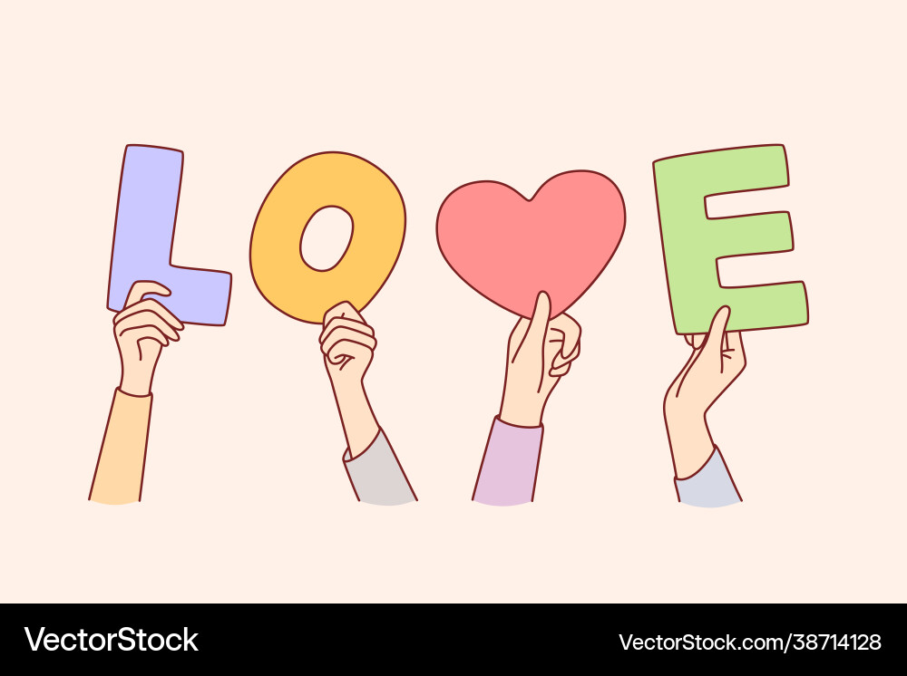 Konzeptliebe und Liebe Konzeptliebe und Liebe vektorbild