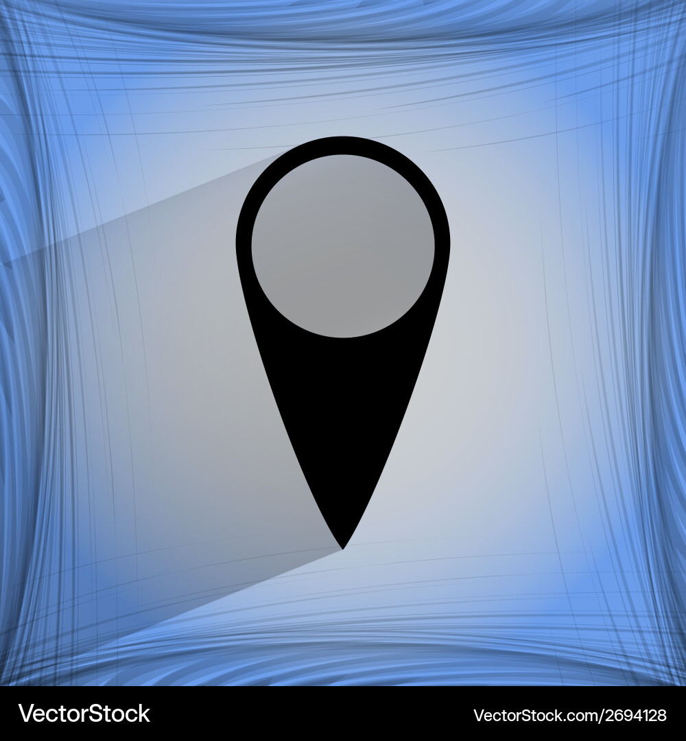 Map pointers flat modern web button vector image