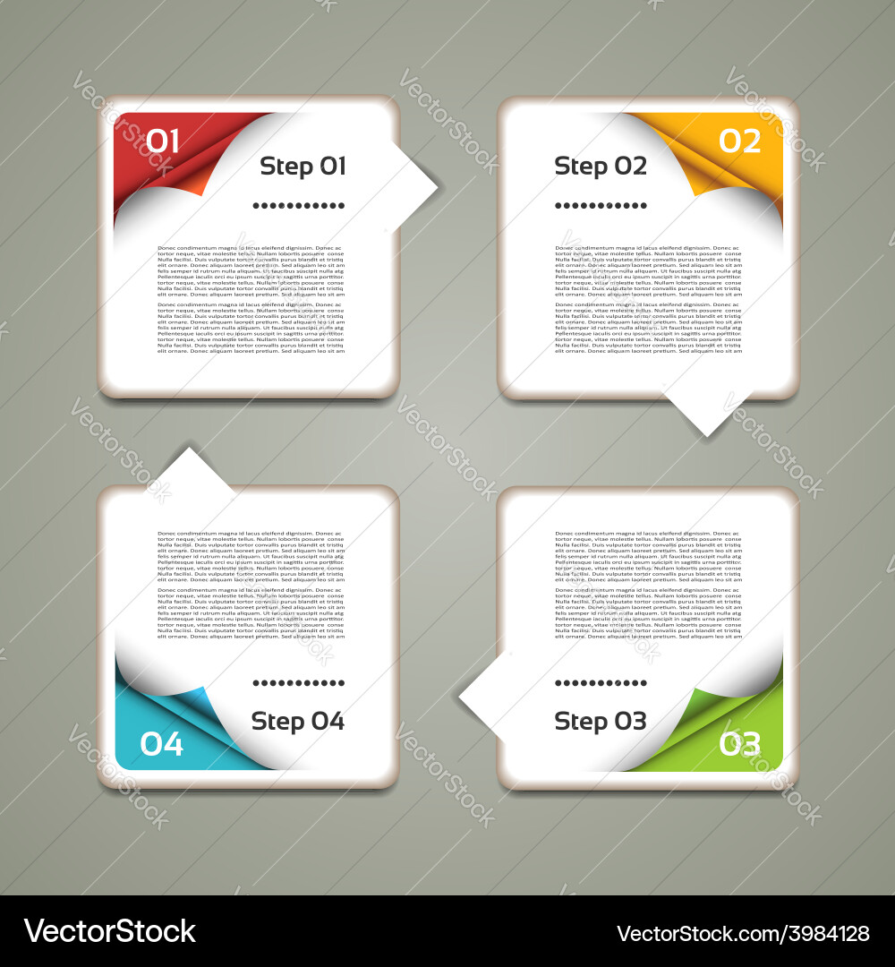 Progress background product choice or version Vector Image