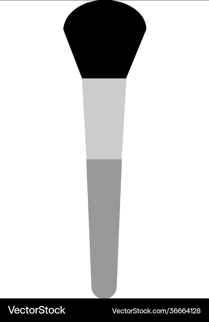 Pulver Pinsel-Symbol auf weißem Hintergrund Pulver Pinsel-Symbol auf weißem Hintergrund vektorbild