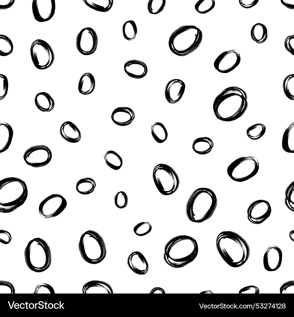 Seamless pattern with sketch circles shape Seamless pattern with sketch circles shape vector image