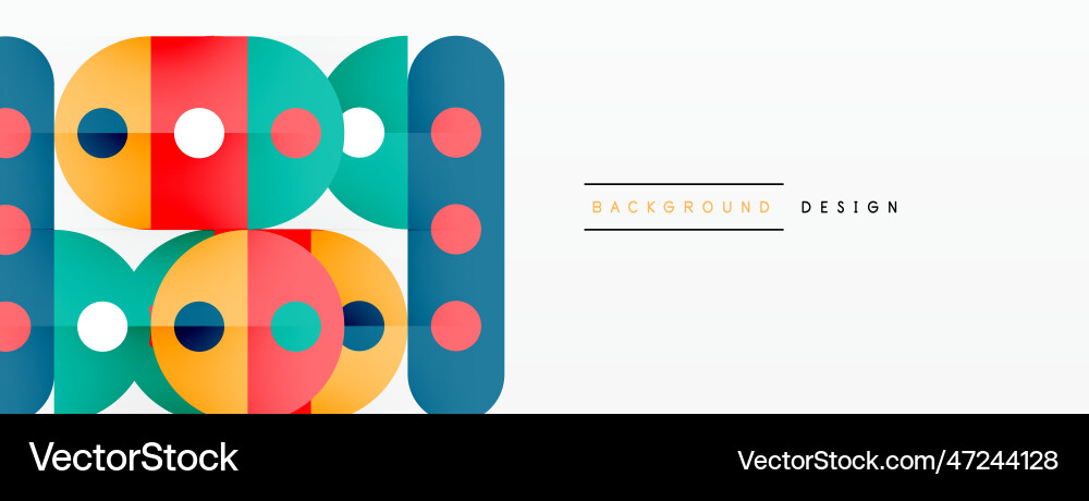 Simple circles and round elements pattern Vector Image