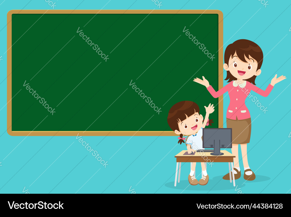 Student and Teacher Learning on Computer Vector Image