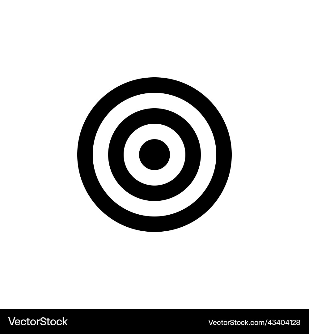 Target line web or mobile interface icon Target line web or mobile interface icon vector image