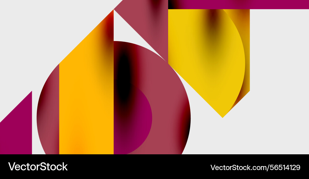 Abstract composition featuring overlapping Abstract composition featuring overlapping Vector Image