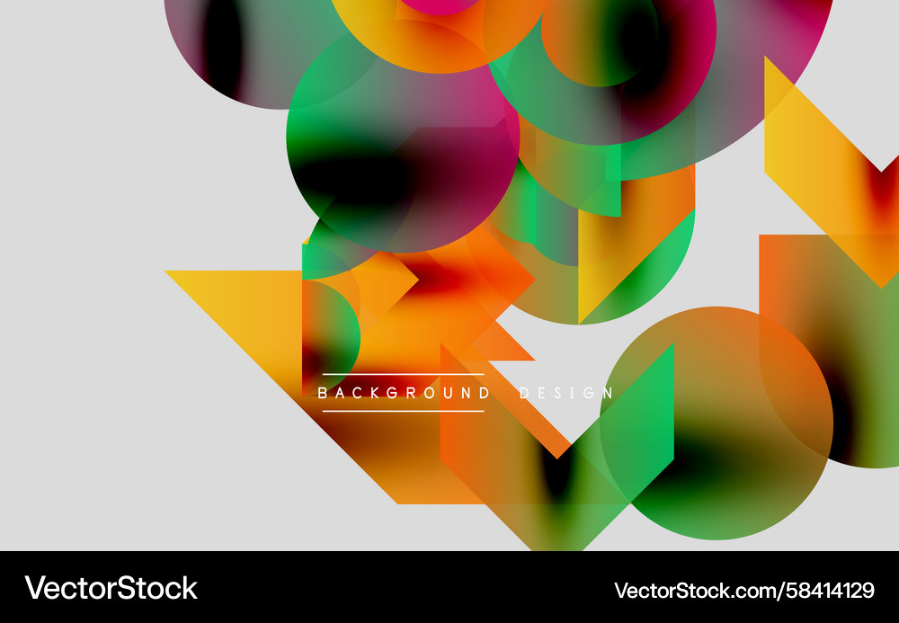 Abstract geometric shapes overlap creating Abstract geometric shapes overlap creating Vector Image