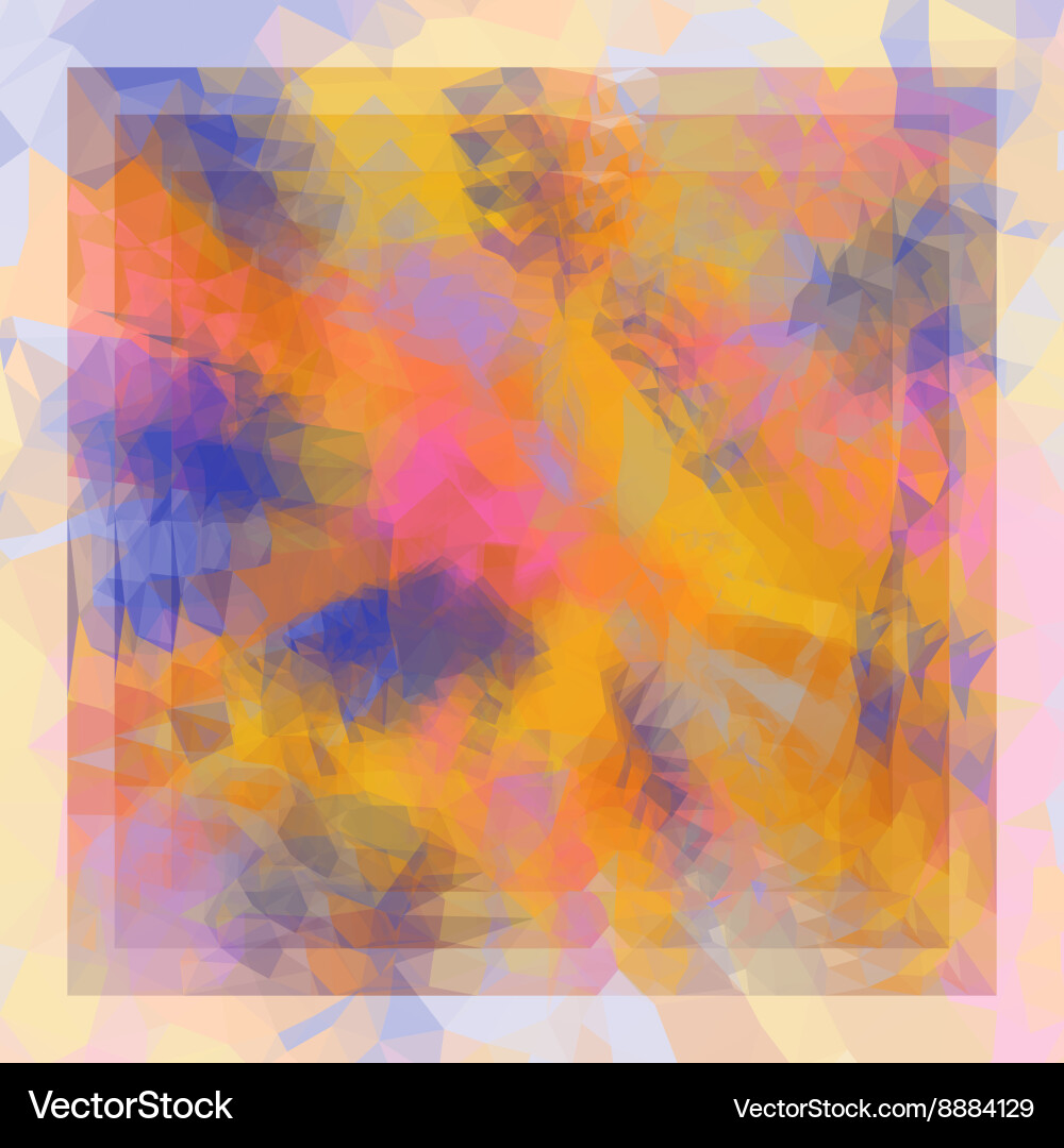Abstract triangular color background vector image