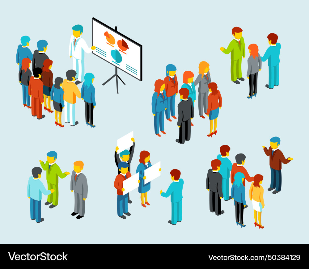 Business People Meeting Royalty Free Vector Image Business People Meeting Royalty Free Vector Image