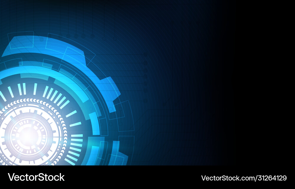 Circuit technology background with hi-tech Circuit technology background with hi-tech vector image