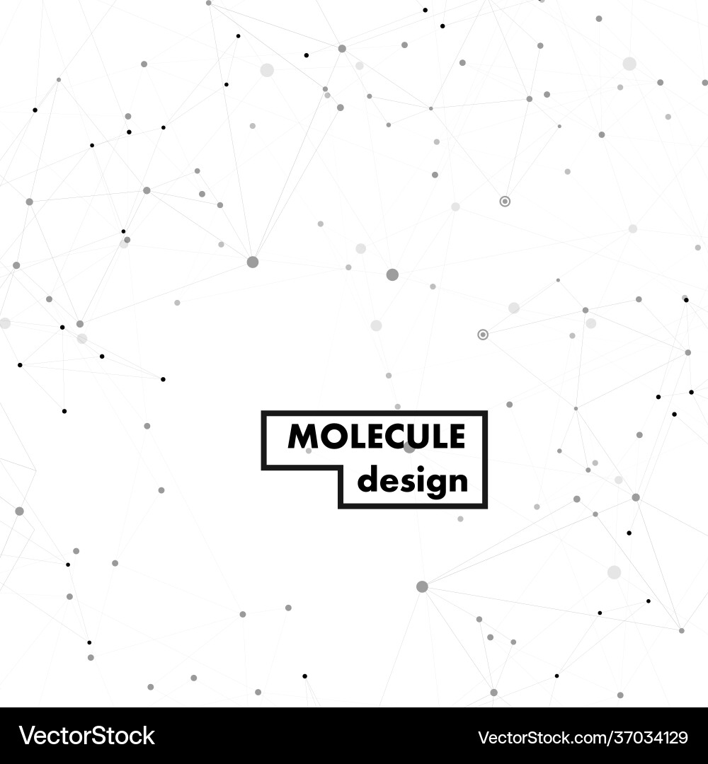 Connect lines and dots abstract Vector Image
