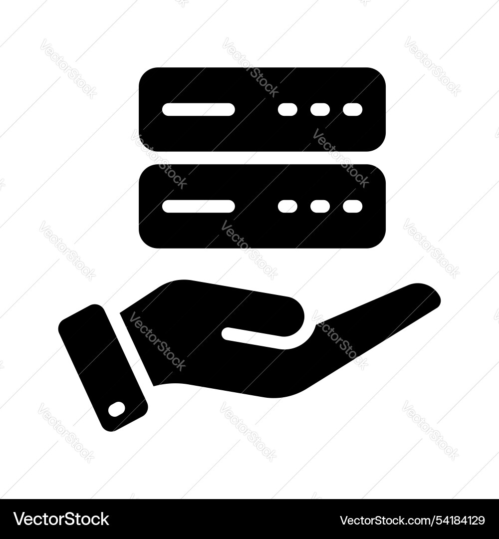 Database service Vector Image