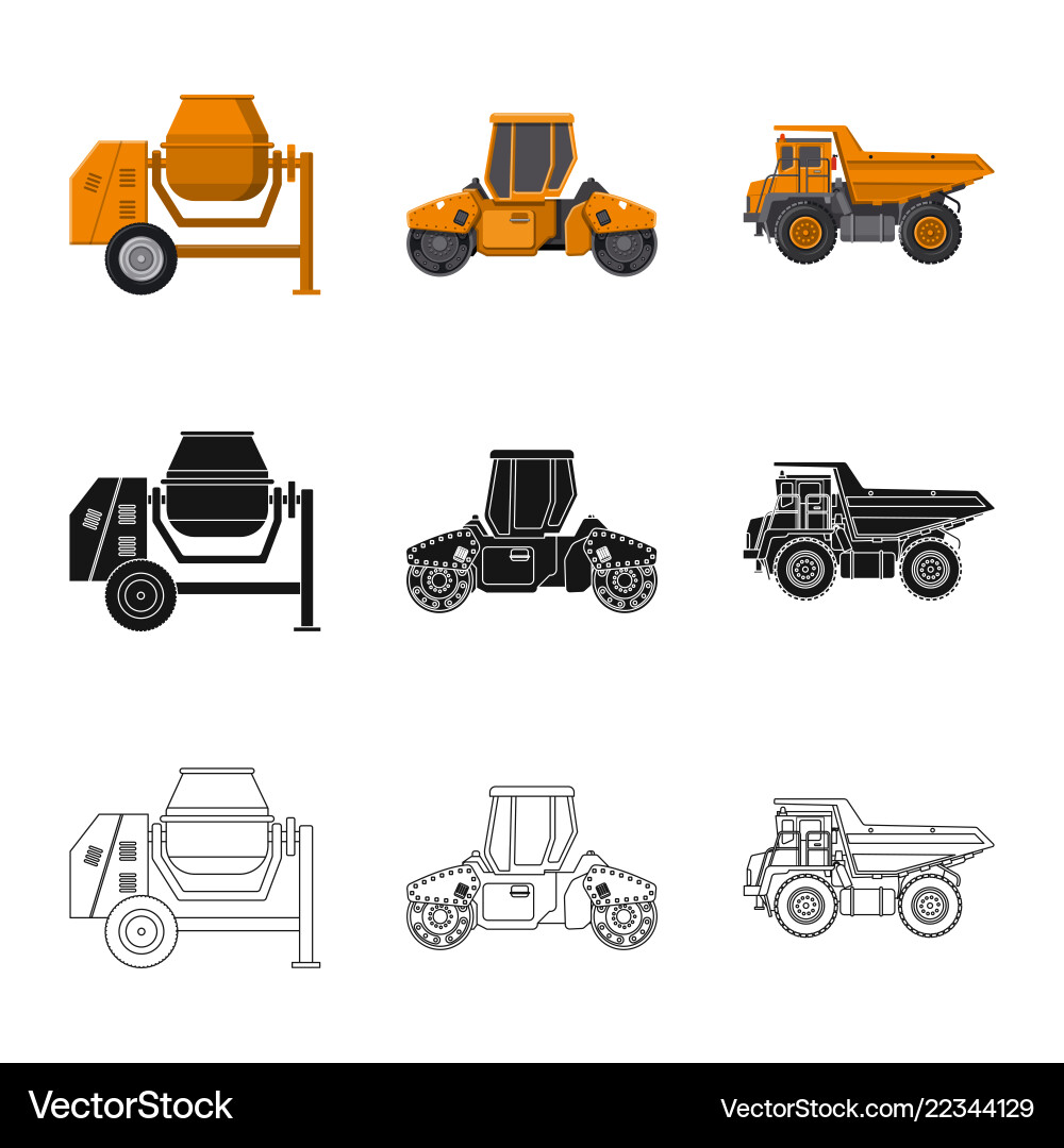Design of build and construction symbol Design of build and construction symbol vector image