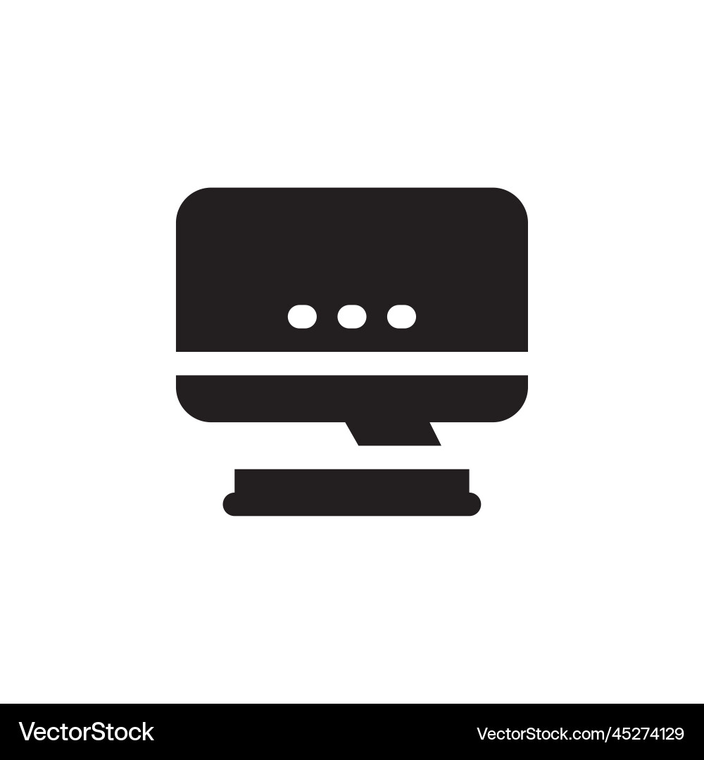 Microphone icon computer component solid Microphone icon computer component solid vector image