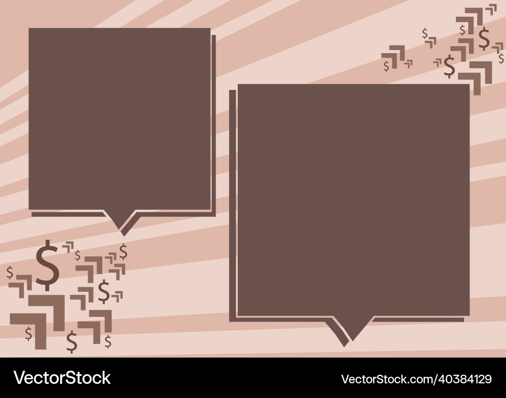 Two colorful overlapping speech bubble drawing Two colorful overlapping speech bubble drawing Vector Image