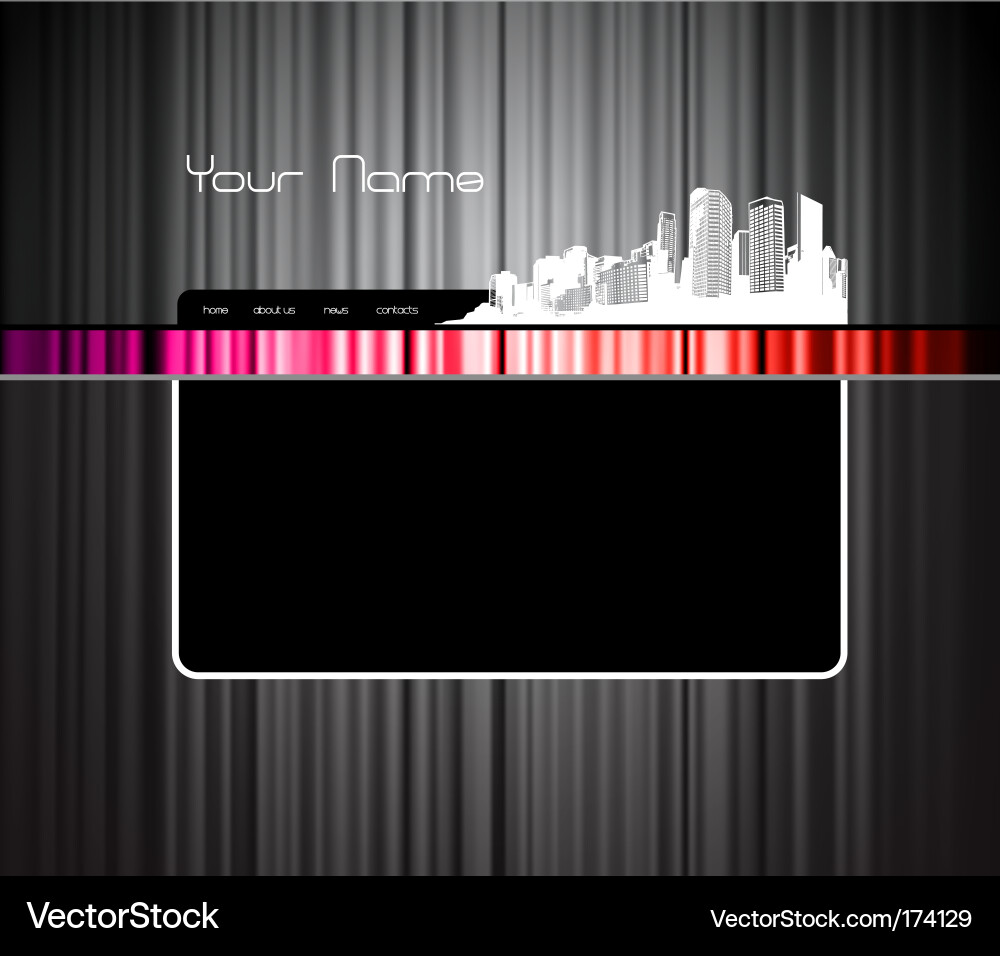 Website der Stadt Vektorbild