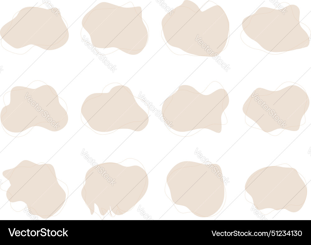 Blobs Flüssigkeit Formen Symbol visuellen Satz Blobs Flüssigkeit Formen Symbol visuellen Satz Vektorbild