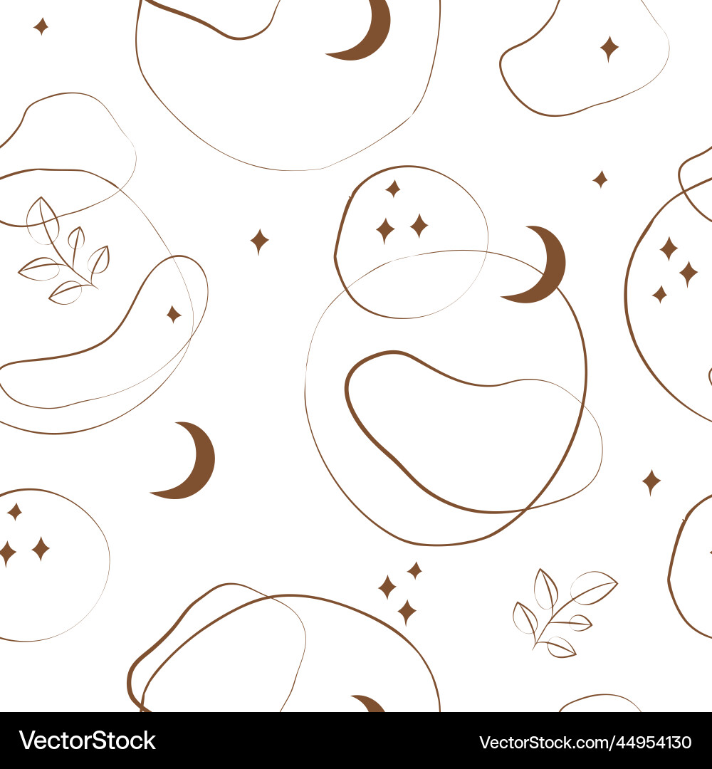 Boho seamless pattern with abstract shapes Boho seamless pattern with abstract shapes vector image